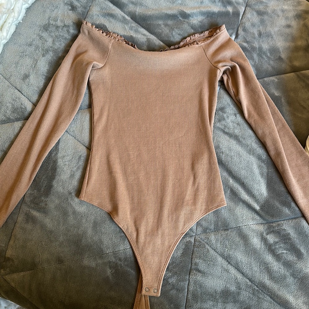 Off the shoulder body suit